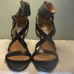 Chelsea and Zoe strappy wedges
